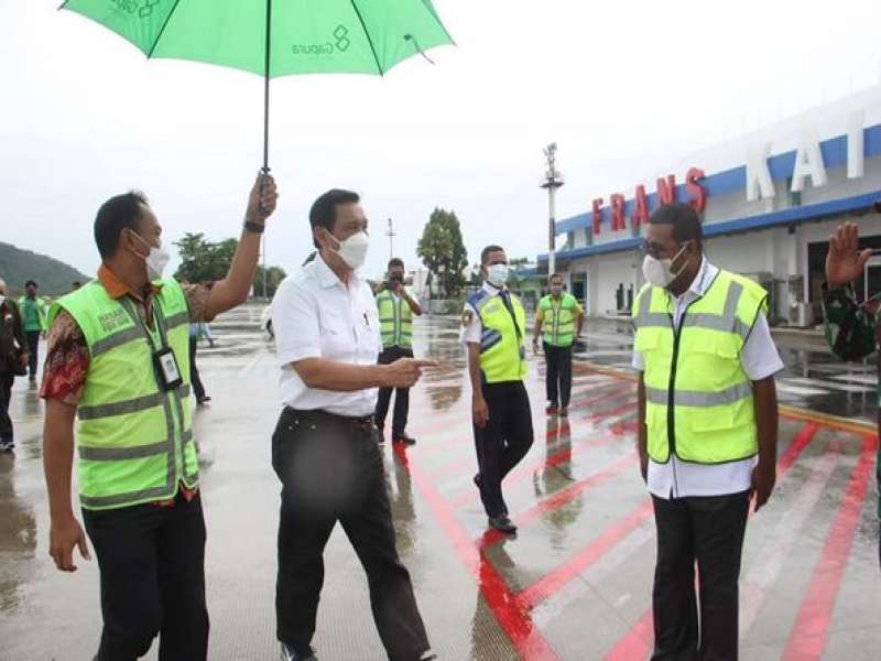 Kunjungan MENKO MARVES di Kabupaten BIak Numfor 