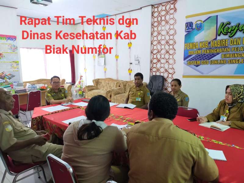 RAPAT TIM TEKNIS OPD DI DPMPTSP