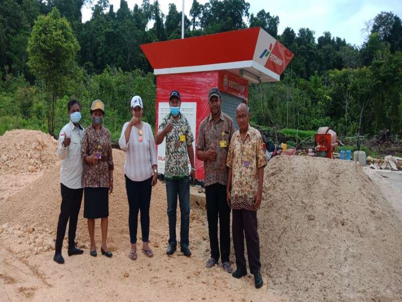 TIM DPMPTSP melakukan Monitoring di Wilayah Distrik Terjauh Swandiwe Dipimpin Sekretaris DPMPTSP