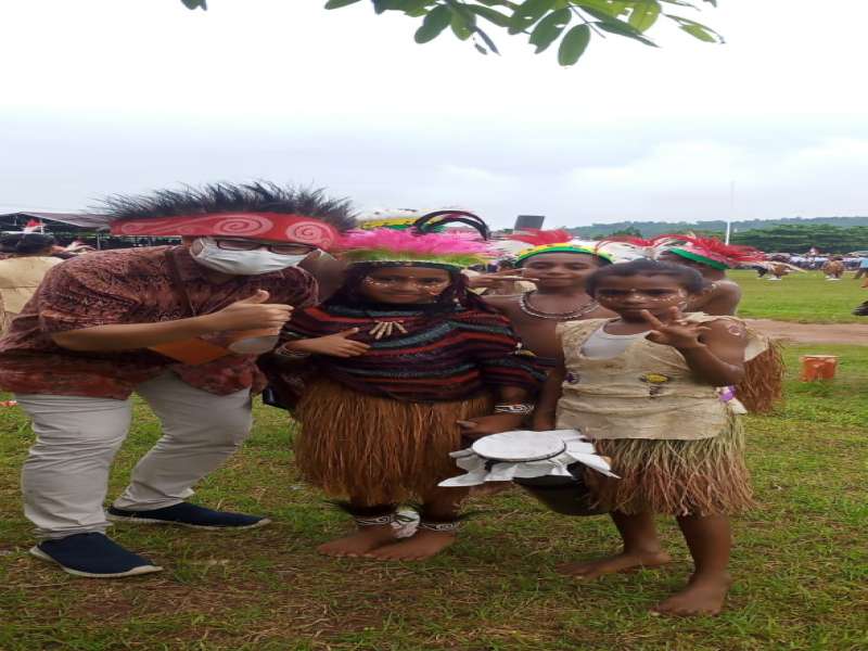 RECOR MURI 6400 PENABUH TIFA TERPECAHKAN DI BIAK DALAM HUT RI 77