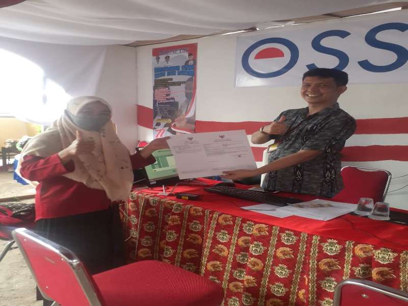 PERBANTUAN PENERBITAN NIB PADA SEKTOR UMKM LANGSUNG JADI DI TEMPAT 