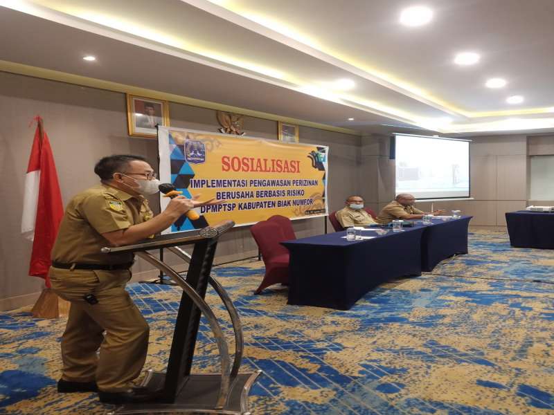 SOSIALISASI PENGAWASAN KEPADA PELAKU USAHA DI KABUPATEN BIAK NUMFOR 