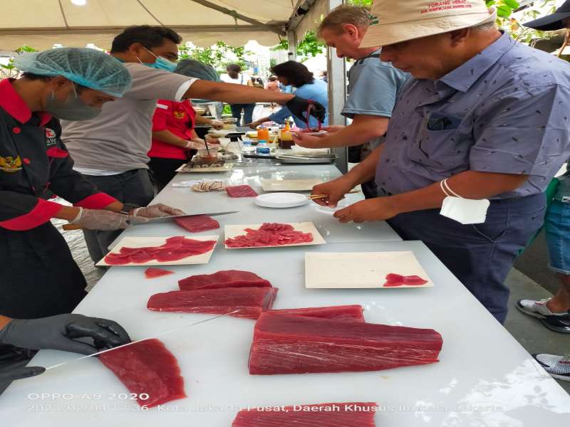 Promosi Ikan Tuna Segar Biak dalam STC 2023 di Sarinah Jakarta 
