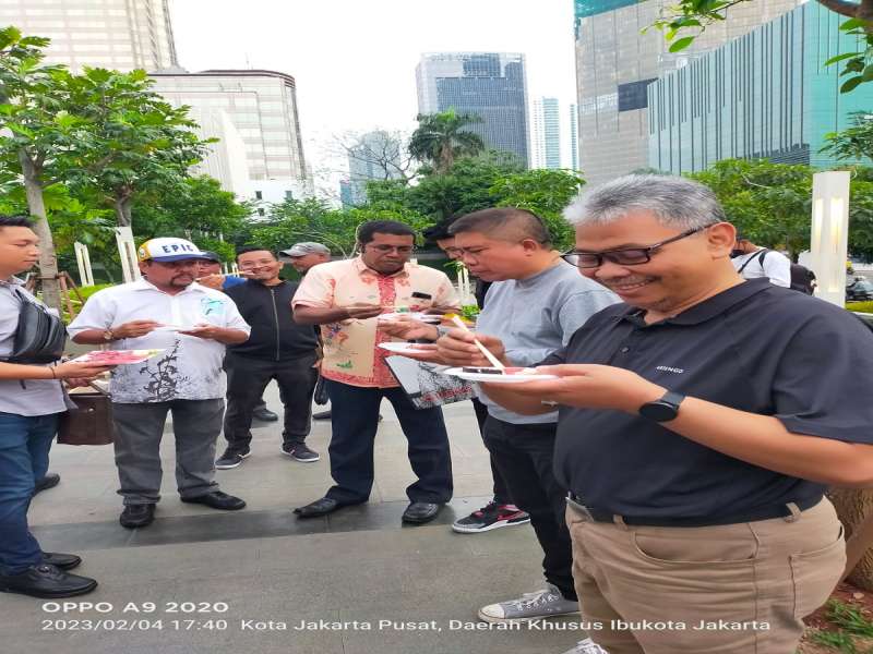 Sashimi Ikan Tuna  segar Biak  pada Launching STC 2023 di Sarinah sangat digemari 